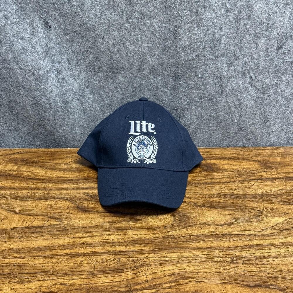Vintage Y2K Miller Lite Beer Hat Snapback Baseball Cap Breweriana Promo Logo